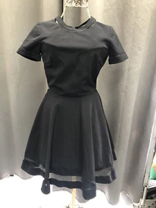 Alice & Olivia Lace Arm and Bottom Black Dress Size 2 - Picture 1 of 19