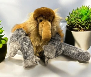 Conservation Collection Wildlife Artists Proboscis Monkey Plush Toy Animal 14" - Picture 1 of 6