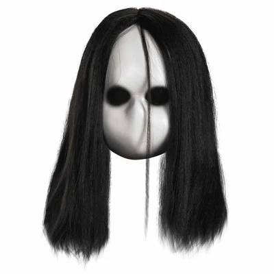 Máscara Disfraz Ojos Negros en Blanco Muñeca Fantasma Horror Halloween Mujer Hombre Foto 1 de 2