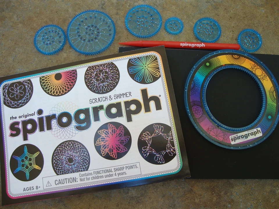 REPUESTOS ESPIRÓGRAFO RASGUÑO Y BRILLO Dibujo Diseños 12 Hojas PAPEL Foto 1 de 1