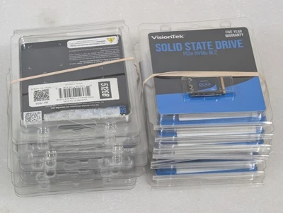 Lot Of 20x VisionTek DLX4 512Gb 2230 M.2 PCIe 4.0 x4 SSD (NVMe) New Sealed - Image 1 of 3