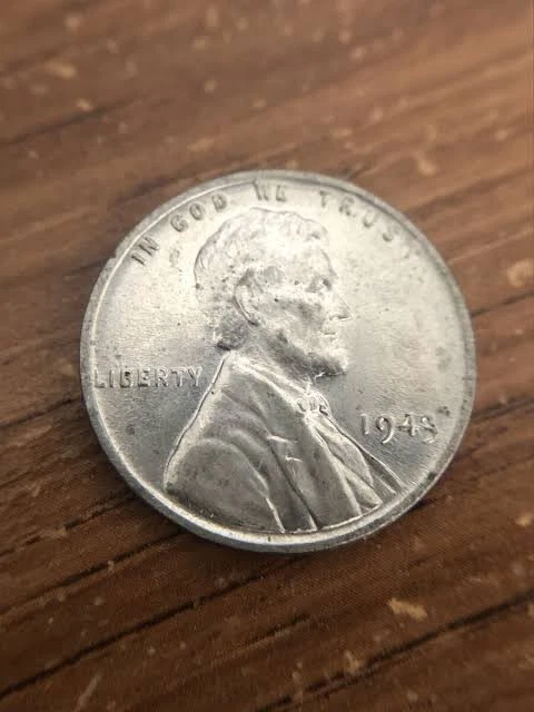 1943 Steel Lincoln Wheat  Penny One Cent No Mint Mark NGC Certified - Image 1 of 2