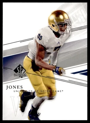 2014 SP Authentic TJ Jones Rookie Notre Dame Fighting Irish #76 - Image 1 of 2