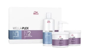 Wella Plex Salon Kit No. 1 Bond Maker & 2 x No. 2 Stabilizer - 16.9oz / 500ml... - Picture 1 of 2