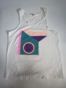 Vtg 80s tank top sleeveless t shirt Florida Spring Break SHOOTERS White L - Picture 1 of 7