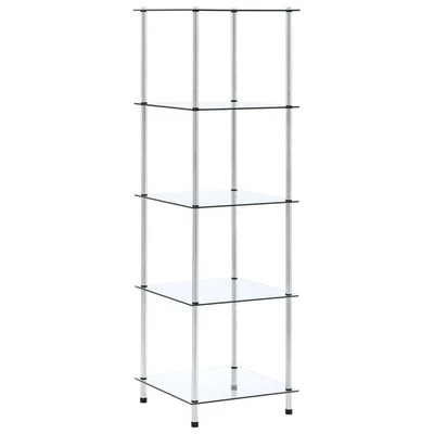 Scaffale a 3 Livelli Nero in Vetro Temperato Ripiano Credenza Scansia vidaXL - Immagine 1 di 4