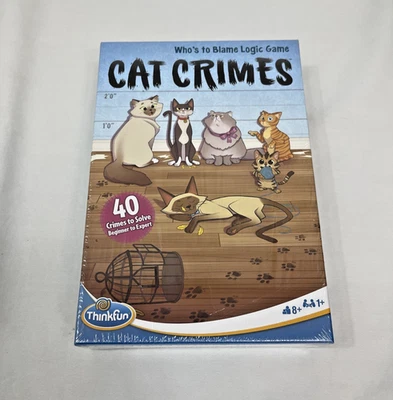 Juego de lógica ThinkFun Cat Crimes Who’s To Blame NUEVO SELLADO para un solo jugador Foto 1 de 3