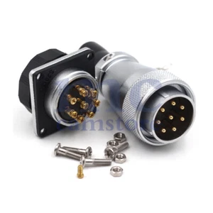 WEIPU WS28 8Pin Panel Mount Screw crimping Power Connectors,Aviation Plug Socket - Picture 1 of 7