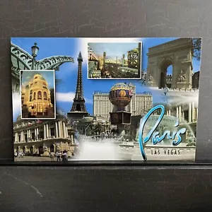 4x6 CASINO POSTKARTE Paris Casino Las Vegas NV Multi-View Chrom neuwertig - Bild 1 von 2