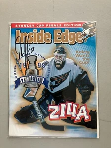 Autographed Olaf Kolzig 1998 Stanley Cup Program (Capitals 1st Cup Final) - Picture 1 of 1