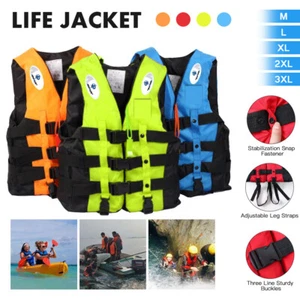 Adult Kid Life Jackets Vest Kayak Buoyancy Aid Sailing Swim Watersport Certified - Picture 1 of 21