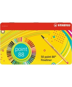 Fineliners Stabilo Point 88 - Lata de 50 colores asstd 8850-6 - Imagen 1 de 1