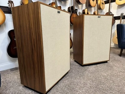 Two (2) Klipsch Custom Shop Cornwall IV,  New A-stock TEAK, lambswool, PRE-ORDER - Image 1 of 4