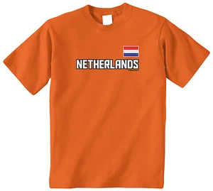 Threadrock Kids Netherlands National Team Youth T-shirt Dutch Holland Pride - Picture 1 of 7