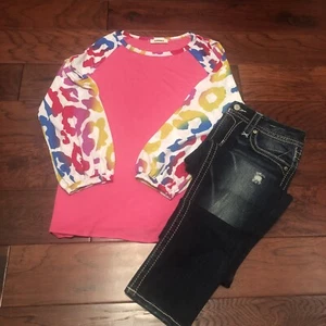 womens animal print cold shoulder blouse small nwt boutique so cute - Picture 1 of 5