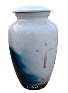 Handcrafted Keepsake Large Adult Cremation Urns Human Ash Urn Anchor Style - Picture 1 of 6