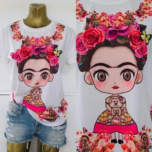 Neu ohne Etikett aus Mexiko für Sie! FRIDA KAHLO tragbarer Kunstdruck TOP Größe Extra Large - Bild 1 von 12