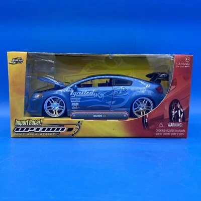 1:24 Jada Toys Blue Scion TC car Import Racer Diecast Option D Rare - Image 1 of 4