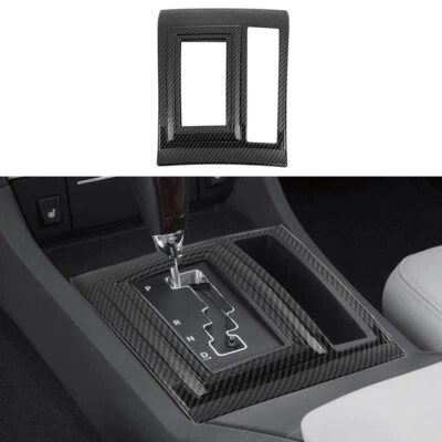Carbon Fiber Gear Shift Panel Cover Trim For Dodge Charger Chrysler 300C 2004-10 Foto 1 de 4