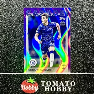 TOPPS UEFA CLUB COMPETITIONS 2024-25 CESARE CASADEI RC Purple FlowFractor 1:4800 - Picture 1 of 2