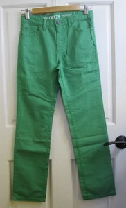 NWT Be Crazy 8 Green Khaki Pants Girls Sz 12 27x27.5 Rocker Fit Pockets 52-30027 - Picture 1 of 7