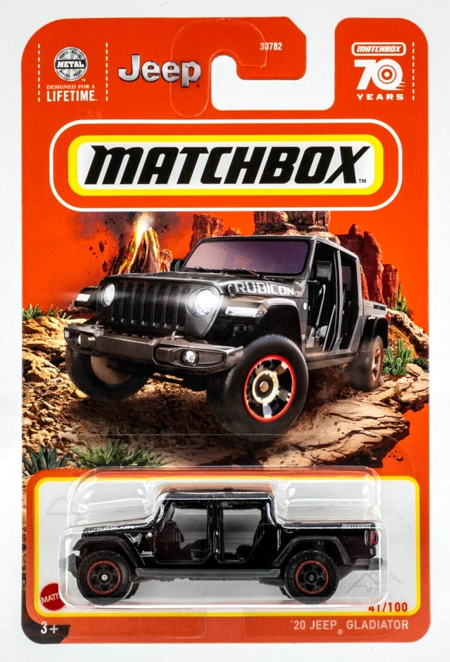 Jeep® Gladiator 2023 Matchbox #41 '20 capa transparente negra | Rubicon | FSC Foto 1 de 1