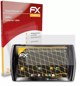 atFoliX 2x Screen Protection Film for Archos 5 Internet Tablet matt&shockproof - Picture 1 of 9