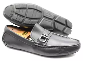 Mens Salvatore Ferragamo 'Sabatini' Gancini Bit Black Loafer Shoe Size 13-D - Picture 1 of 9