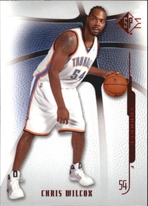 2008-09 SP Authentic Retail Thunder Basketball Card #6 Chris Wilcox