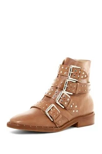 LFL by Lust For Life Women's Miracle Ankle Boot cognac Embellished Booties - Picture 1 of 4