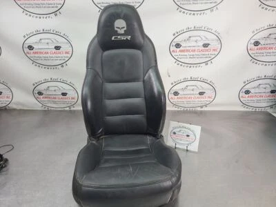 C6 Corvette CSR 2009 asiento del conductor con calavera Jake bordada - OEM Foto 1 de 4