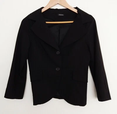 VESTE NOIRE A MANCHES 3/4. SINEQUANONE. POLYESTER. VISCOSE. ELASTHANNE TAILLE 40 - Photo 1/4