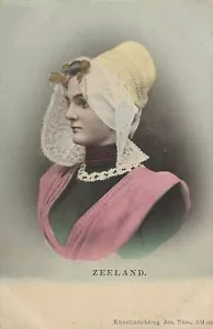 Postcard Netherlands Zeeland Traditional Costume 1903 Undivided Back NrMINT - Picture 1 of 2