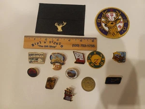 Vintage Elks Lodge BPOE Patch plus Pins and other items - Picture 1 of 8