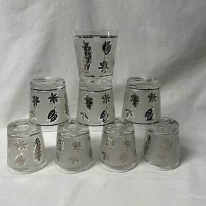 Bicchieri da whisky MCM Libbey Silver Foliage Frosted Old Fashioned Rocks - set di 8 - Foto 1 di 10