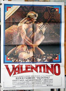 manifesto 2F film VALENTINO Rudolf Nureyev Ken Russell 1977 - Picture 1 of 1