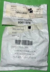 Arctic Cat OEM lf ss56 blind blk rivet 8061-508 (pack of 5) new - Bild 1 von 3