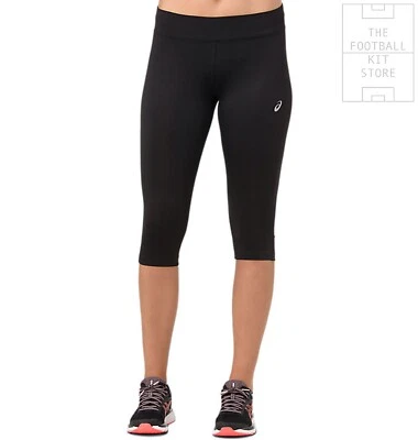 Asics Capri Knee Tights Womens - Black Short Length Leggings - All Sizes - Image 1 of 4