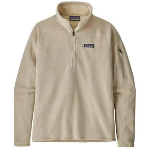 Patagonia Women's 1/4 Quarter Zip Better Sweater Pullover in Oyster White Small - Picture 1 of 11