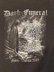 Dark Funeral 2018 Tour Large Shirt Rare - Picture 1 of 4