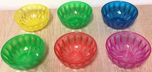 6x Kompottschalen,Dessertschale,Schüssel,Schälchen,Schale,Plaste Kult H - Bild 1 von 2