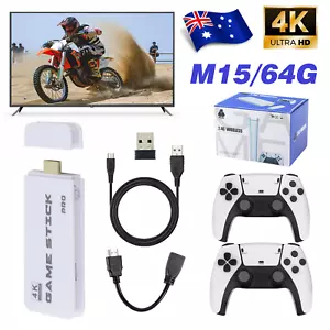 58000+ TV Video Game Stick Retro Gaming Console w/ 2 Wireless Controller 4K HDMI - Picture 1 of 11