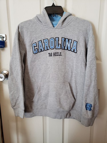 VETEMENTS North Carolina Tarheels Pullover Felpa con Cappuccio Grigio E Blu YXL Team Addition Abbigliamento