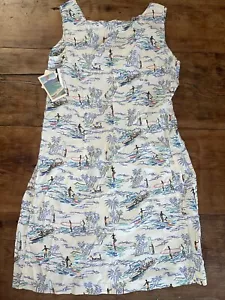 Vintage Reyn Spooner Rayon Aloha Dress Queens Surf Sz L Midi NWT NEW!! Hawaiian - Picture 1 of 7