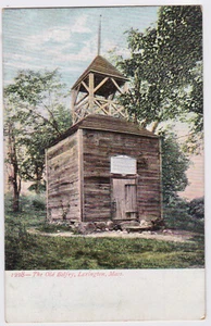 vintage Postcard THE OLD BELFRY Lexington MA Lorain Revolutionary War Minute Men - Picture 1 of 6