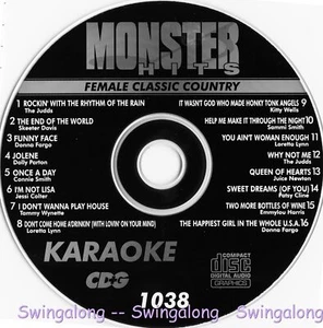 Female Classic Country Monter Hits Karaoke CD+G #1038 Tammy Wynette,The Judds - Picture 1 of 1