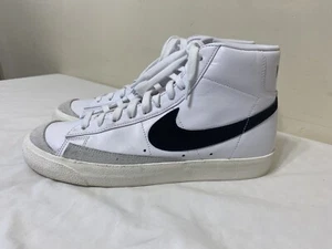 Nike Blazer Mid '77 Vintage White Black Leather Suede BQ6806-100 Men’s Size 11 - Picture 1 of 9