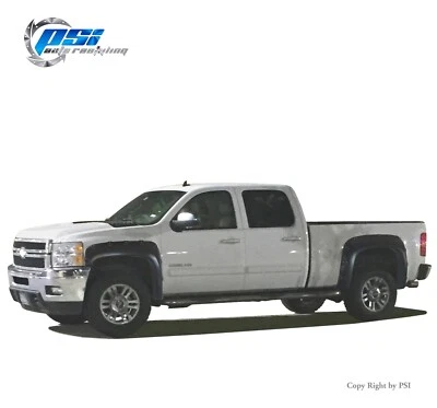 Pop-Out Fender Flares Fits Silverado 1500 07-13 2500HD 3500HD 07-14 ; Paintable — 第 1/4 张图片