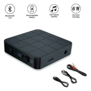 2in1 Bluetooth 5.0 Wireless Audio Transmitter Receiver Adapter Hifi RCA NEW V2T3 - Picture 1 of 9