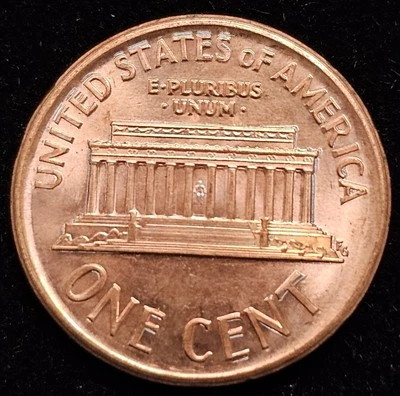 1990 Broad Struck Lincoln Memorial Cent MINT ERROR BROADSTRUCK - Image 1 of 2